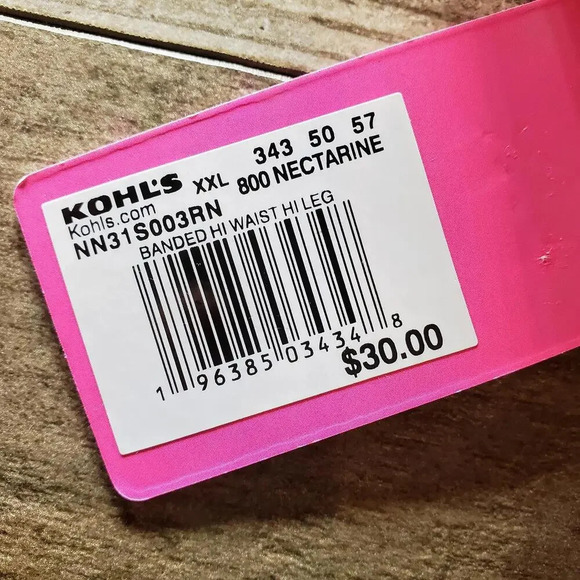 NWT Juniors' Ninety-Nine° Nectarine Banded High Waist High Leg Swim Bottoms XXL - Picture 11 of 15